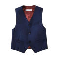 Boys Basic Navy Color Polyester Vests